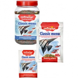 Аквариус Классик-меню плавающий (крупная рыба) 10 г Аквариус Классик-меню плавающий (крупная рыба) 40 г Аквариус Классик-меню плавающий (крупная рыба) 10 г Аквариус Классик-меню плавающий (крупная рыба) 40 г