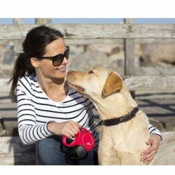 Рулетка Flexi Classic M - трос 5м до 20 кг Синяя, 5м до 20 кг Рулетка Flexi Classic M - трос 5м до 20 кг Синяя, 5м до 20 кг