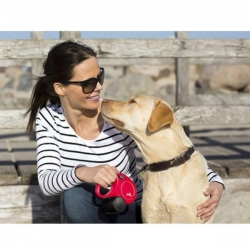 Рулетка Flexi Classic L - лента 5м до 50кг Синяя Рулетка Flexi Classic L - лента 5м до 50кг Синяя