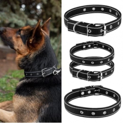 Ошейник для собак, двойной капрон, черный 18-48 см Ошейник для собак, двойной капрон, черный 18-48 см