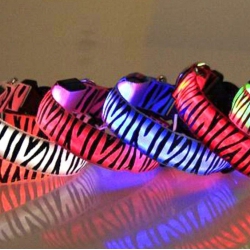 Ошейник LED Зебра тканевый XL (2,5см44- 70см) Ошейник LED Зебра тканевый XL (2,5см44- 70см)