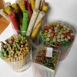 Палочки KABANOS MIX лакомство для собак 100 шт 13см 8-10мм 950гр Палочки KABANOS MIX лакомство для собак 100 шт 13см 8-10мм 950гр