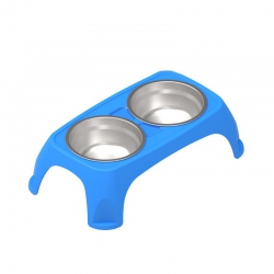 Бар Столик пластик с 2 металлическими мисками L 600мл Бар Столик пластик с 2 металлическими мисками L 600мл