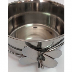 Миска для собак на кронштейне и на винте 14,5см850мл Миска для собак на кронштейне и на винте 14,5см850мл