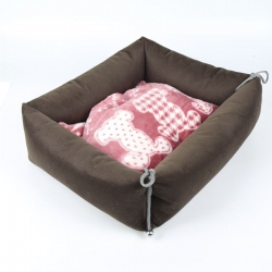 Лежак Трансформер Люкс 1 замша 37х28х12 см коричневый Лежак Трансформер Люкс 1 замша 37х28х12 см коричневый