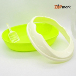 Туалет для кошек с высоким бортомлопатка 504021 Бирюзовый Туалет для кошек с высоким бортомлопатка 504021 Бирюзовый