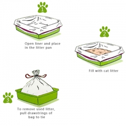 Пакеты для кошачьих туалетов 7шт S 790457 мм Пакеты для кошачьих туалетов 7шт S 790457 мм