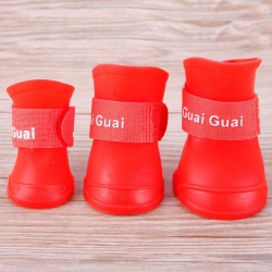 Ботинки для собак силиконовые Красные L 5145мм Ботинки для собак силиконовые Красные L 5145мм
