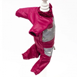 Лазурь комбинезон для собак девочек на тонкой подкладке M Лазурь комбинезон для собак девочек на тонкой подкладке M