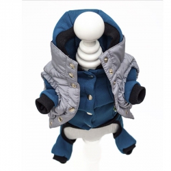 Комплект для собак мальчиков Смайл комбинезон на силиконе трикотаж, жилет плащевка S Комплект для собак мальчиков Смайл комбинезон на силиконе трикотаж, жилет плащевка S