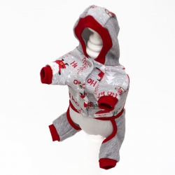 Клаус комбинезон для собак мальчиков трикотаж на флисе XS Клаус комбинезон для собак мальчиков трикотаж на флисе XS