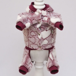 Сердечко комбинезон для собак девочек махра XS Сердечко комбинезон для собак девочек махра XS